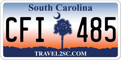 SC license plate CFI485