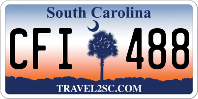 SC license plate CFI488