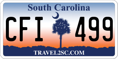 SC license plate CFI499