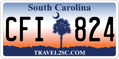 SC license plate CFI824