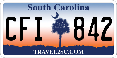 SC license plate CFI842
