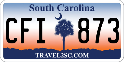 SC license plate CFI873