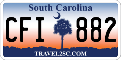 SC license plate CFI882