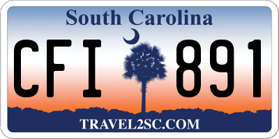 SC license plate CFI891