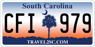 SC license plate CFI979