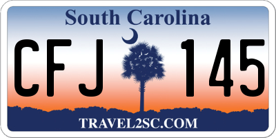 SC license plate CFJ145