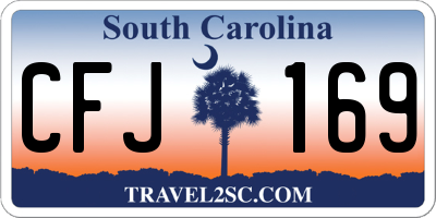 SC license plate CFJ169