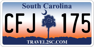 SC license plate CFJ175