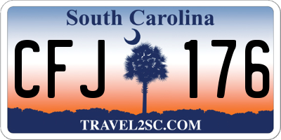 SC license plate CFJ176