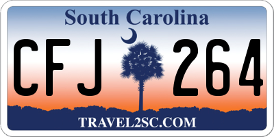 SC license plate CFJ264