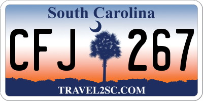 SC license plate CFJ267