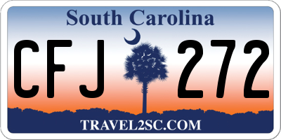 SC license plate CFJ272