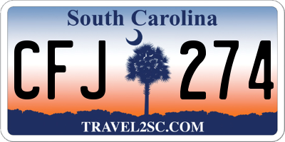 SC license plate CFJ274