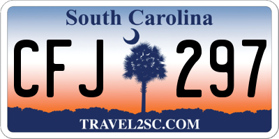 SC license plate CFJ297
