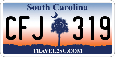 SC license plate CFJ319