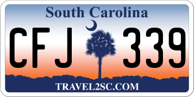 SC license plate CFJ339