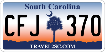 SC license plate CFJ370