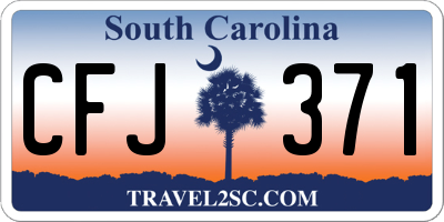 SC license plate CFJ371