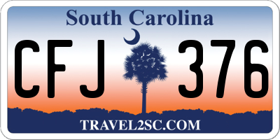 SC license plate CFJ376