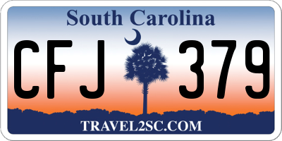 SC license plate CFJ379