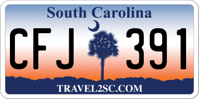 SC license plate CFJ391