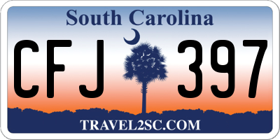 SC license plate CFJ397