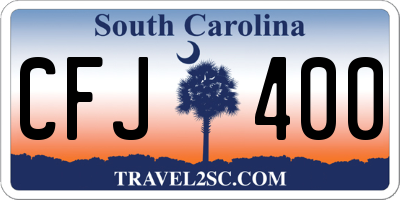SC license plate CFJ400
