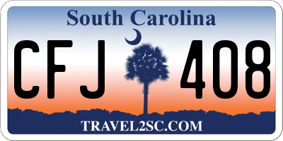 SC license plate CFJ408