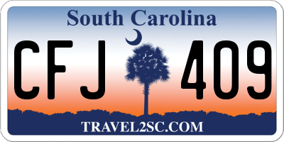 SC license plate CFJ409