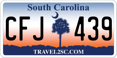 SC license plate CFJ439