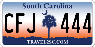 SC license plate CFJ444