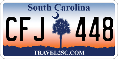 SC license plate CFJ448