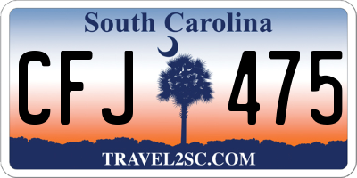 SC license plate CFJ475