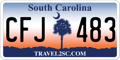 SC license plate CFJ483