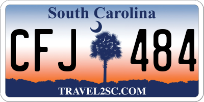 SC license plate CFJ484