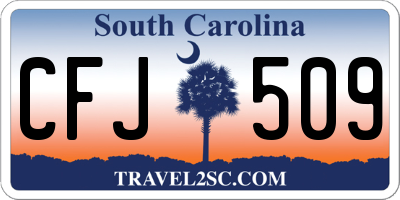 SC license plate CFJ509