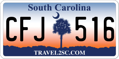 SC license plate CFJ516