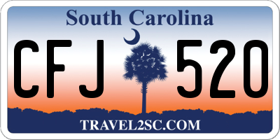 SC license plate CFJ520