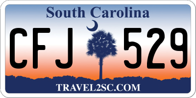SC license plate CFJ529