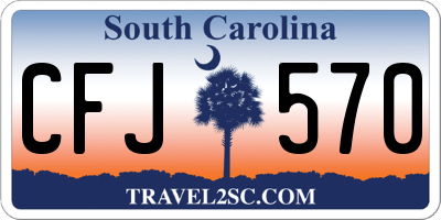 SC license plate CFJ570
