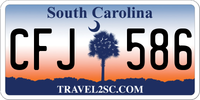 SC license plate CFJ586