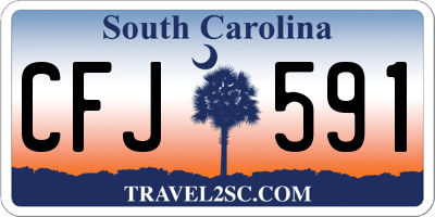 SC license plate CFJ591