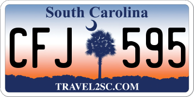 SC license plate CFJ595