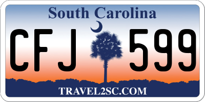 SC license plate CFJ599