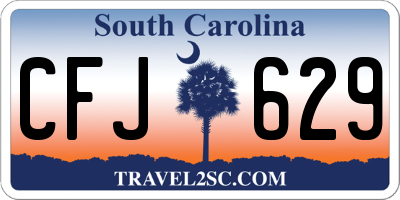 SC license plate CFJ629