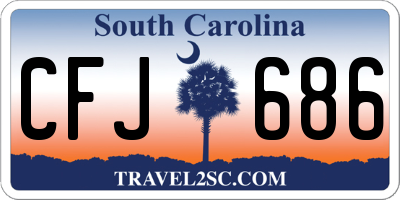 SC license plate CFJ686