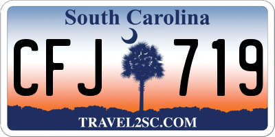 SC license plate CFJ719