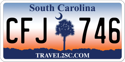SC license plate CFJ746
