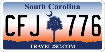 SC license plate CFJ776
