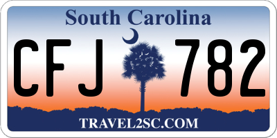 SC license plate CFJ782
